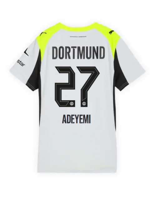Borussia Dortmund Karim Adeyemi #27 Replika Borta Kläder Dam 2025-26 Kortärmad Borussia Dortmund Karim Adeyemi #27 Replika Borta Kläder Dam 2025-26 Kortärmad